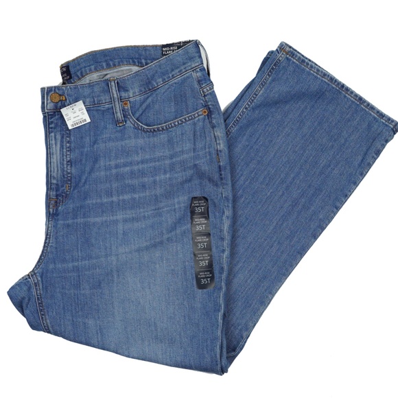 New JCREW Size 35T 35 T Tall Mid-Rise Flare Crop Jeans All-Day Stretch $118 - Picture 3 of 5